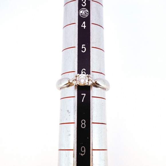 TIFFANY Silver Diamond Ring - Picture 5 of 7